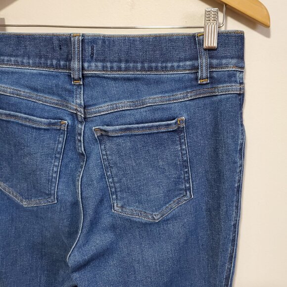 SPANX Spanxshape EveryWear Flare 29.5" Jeans Pull-On Stretch Blue Women's XL - Picture 8 of 15